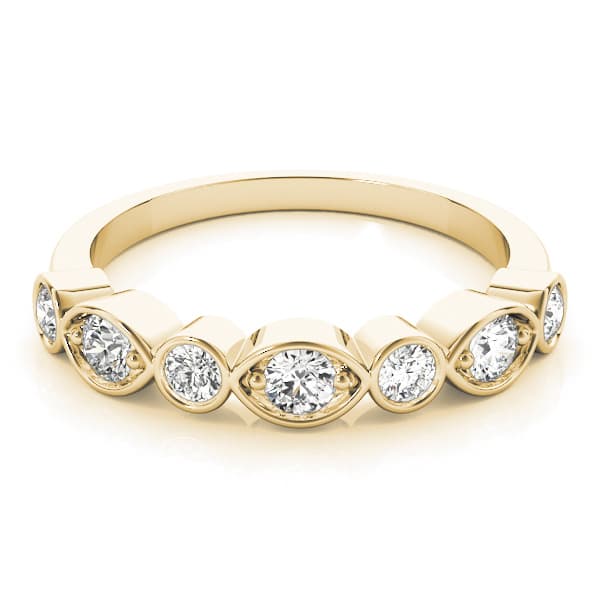 Stackable Fashion Band (0.45 ct. tw.), On hand view in yellow gold