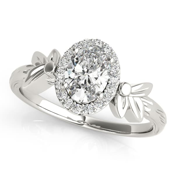 OVAL FASHION RING — style 85051 in 10k White Gold