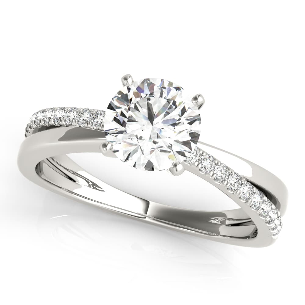Intertwined Engagement Ring — style 85112 in 10k White Gold
