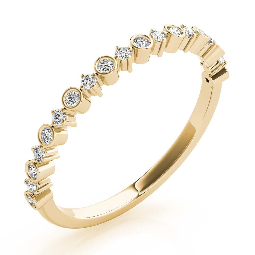 Stackable Fashion Bands (0.19 ct. tw.), Angle view in yellow gold