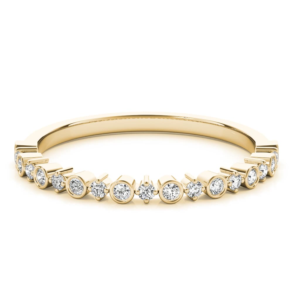 Stackable Fashion Bands (0.19 ct. tw.), On hand view in yellow gold