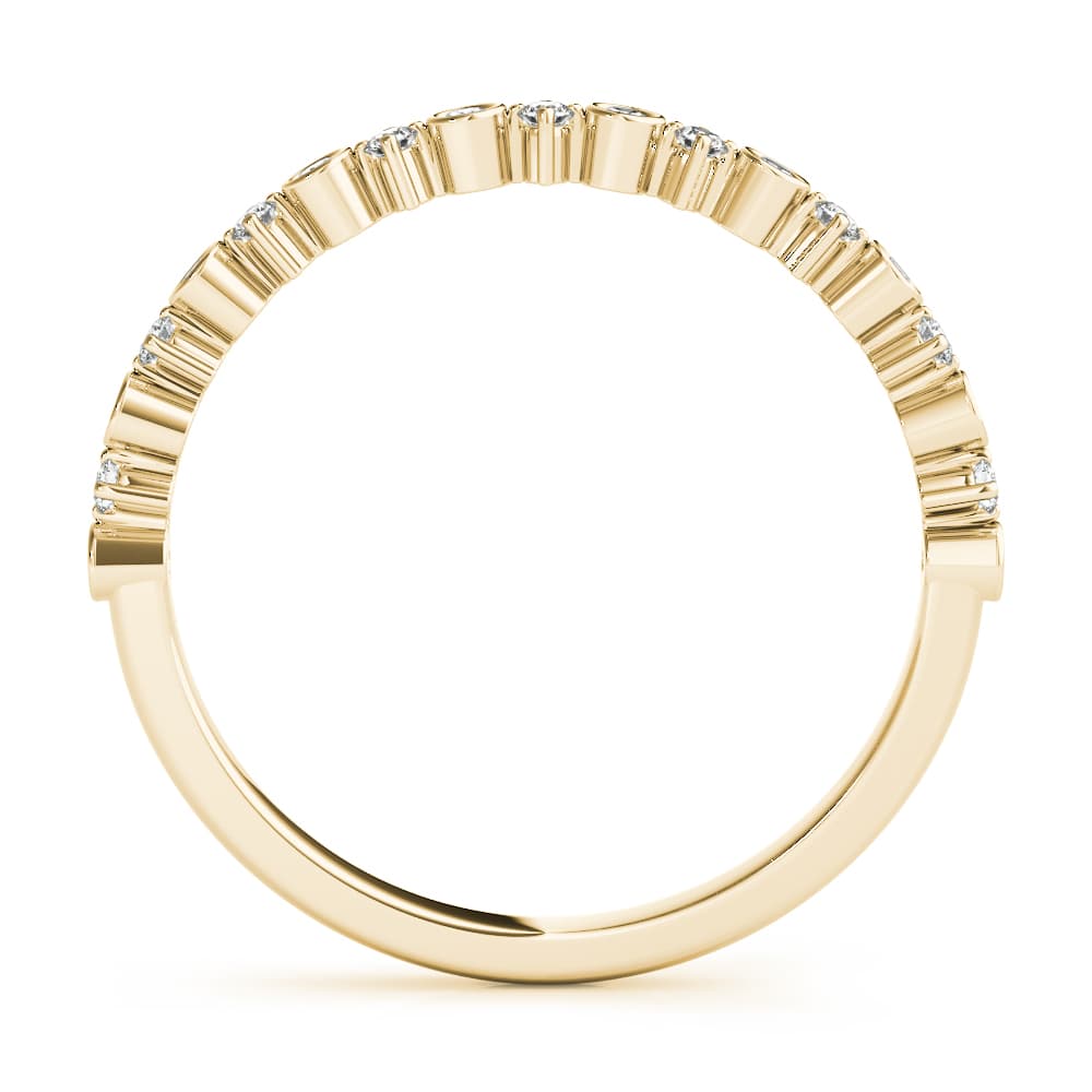 Stackable Fashion Bands (0.19 ct. tw.), Side view in yellow gold