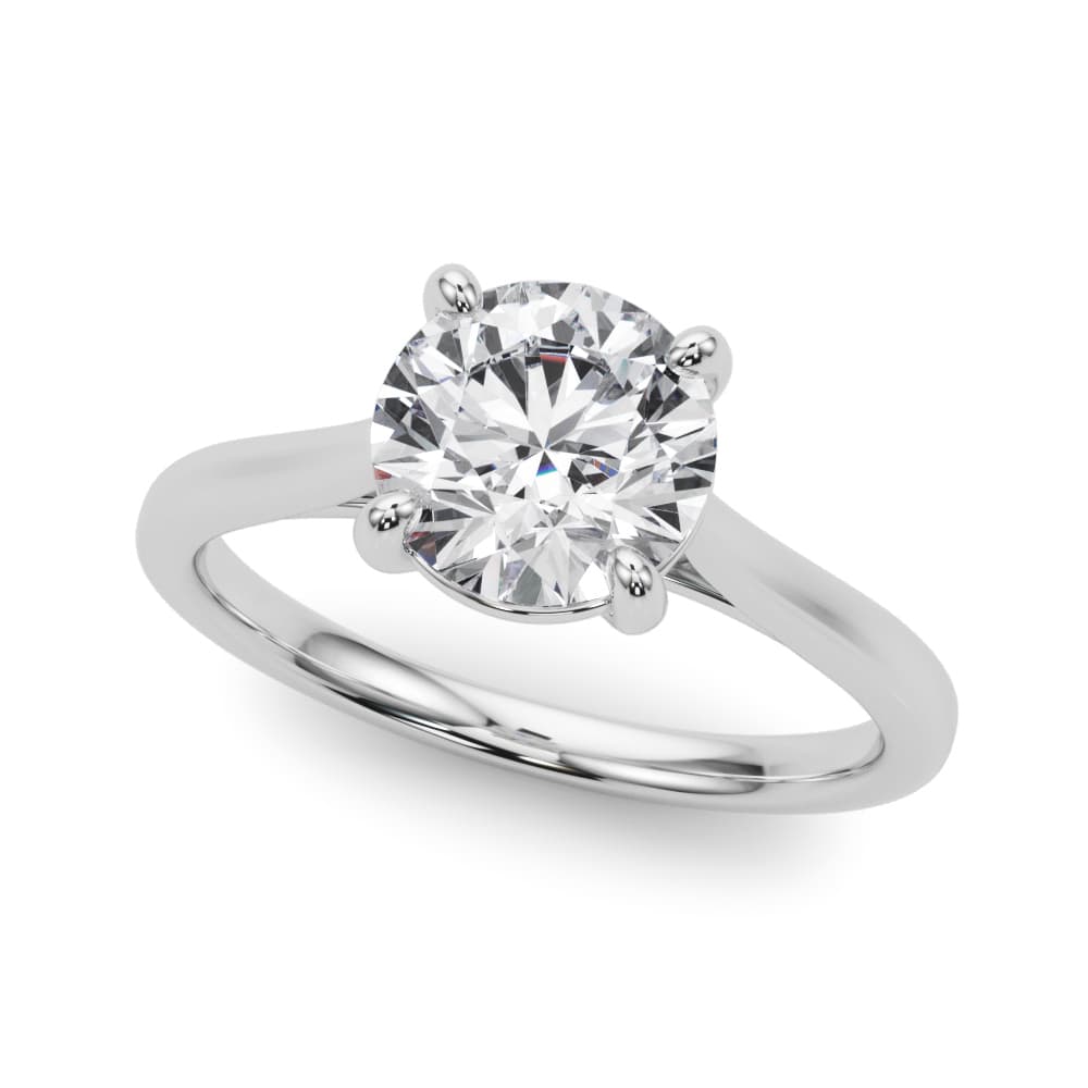 Round Solitaire Engagement Ring — style 85393 in 10k White Gold