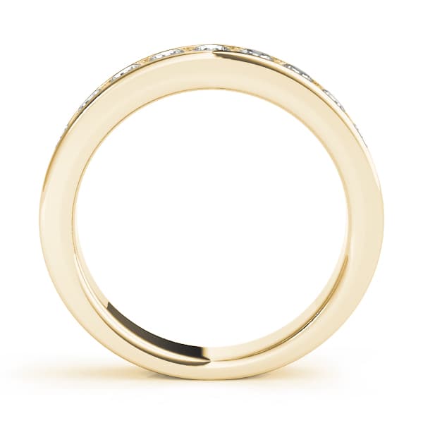 Channel Set Wedding Bands (1 1/3 ct. tw.), Side view in yellow gold
