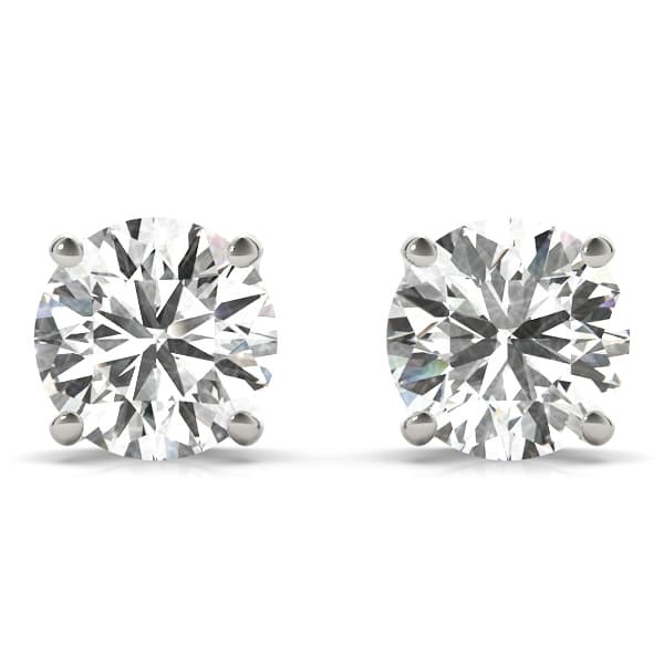 4-Prong Round Earring Screwback Setting (0.030) — .15 CT — View 1