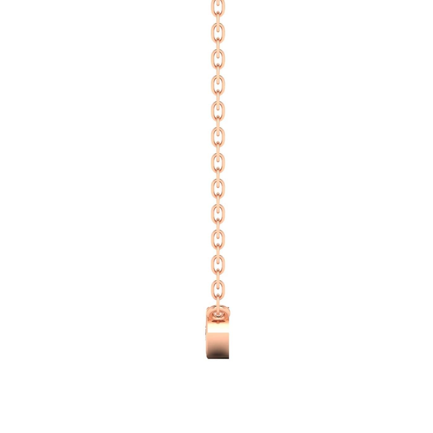 LGD Multi-Shape Bar Pendant w/ Chain (1 1/4 ct. tw.), Side view in rose gold