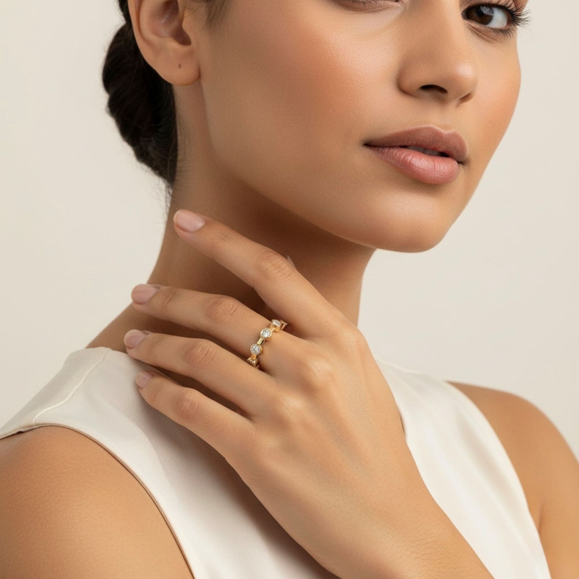 LGD Fashion Ring (1/3 ct. tw.), Angle view in yellow gold
