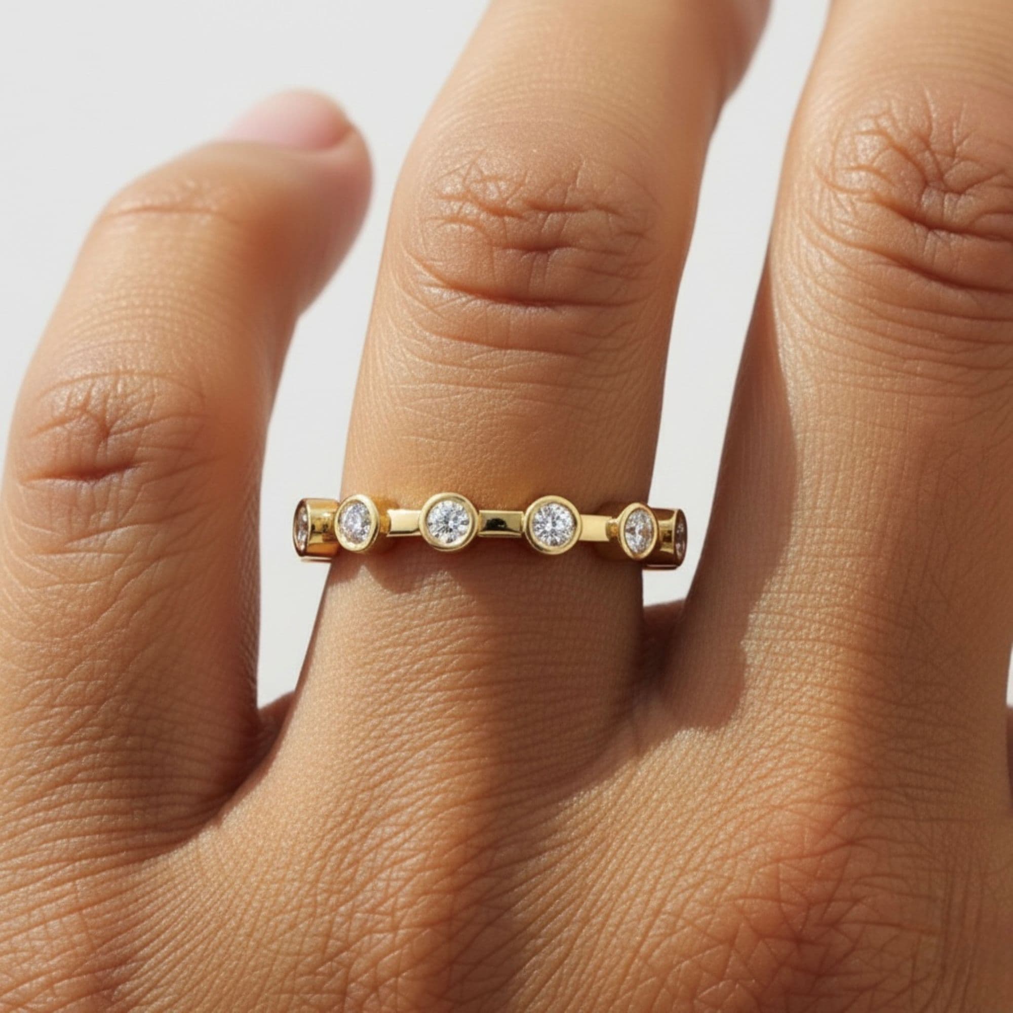 LGD Fashion Ring (1/3 ct. tw.), Side view in yellow gold