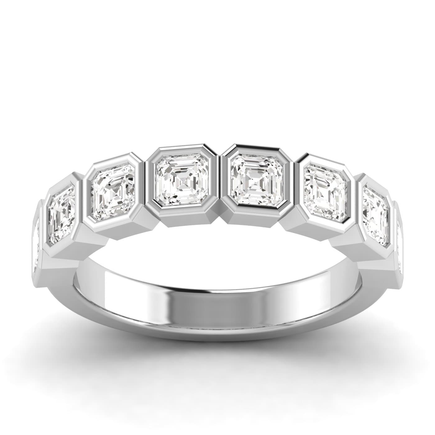 Asscher Half Eternity Ring — View 1