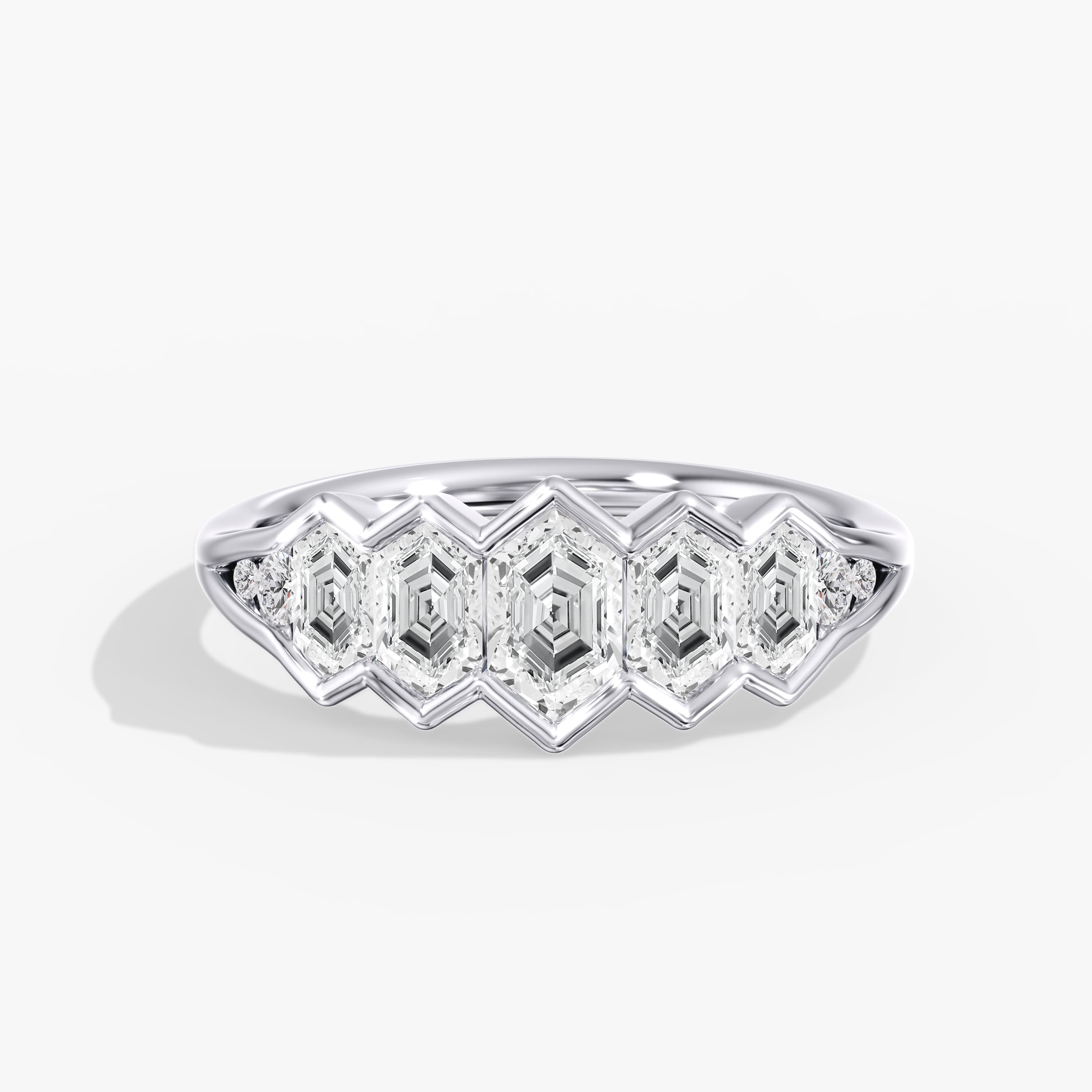 Lab Diamond Dutch Marquise Bezel Set Ring 1 1/2 Ctw. — View 1
