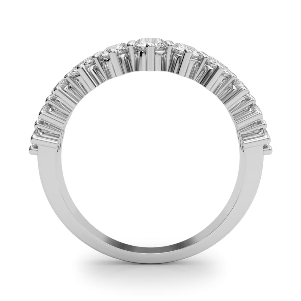 Lab-Grown Diamond 3-Row Fashion Ring (1.83 ct. tw.), Side view in white gold or platinum