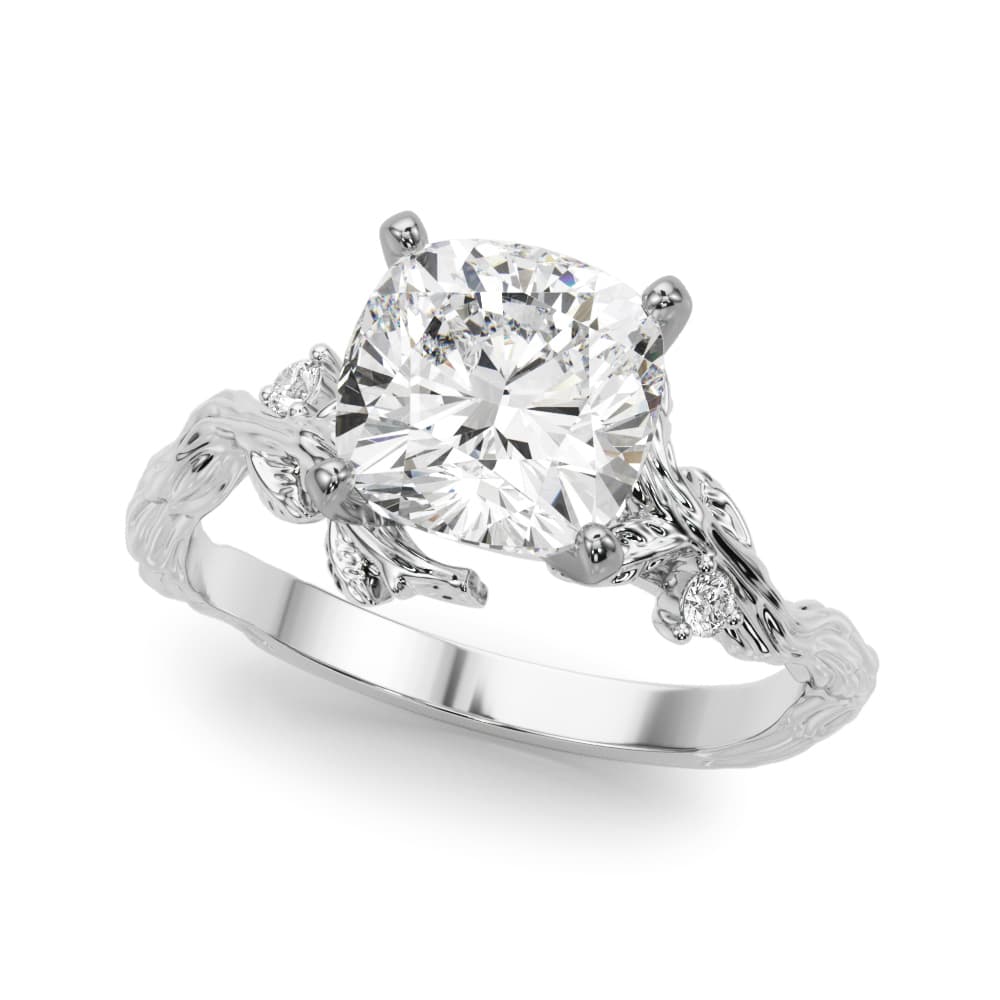 Nature-Inspired Engagement Ring — style 51363 in 10k White Gold