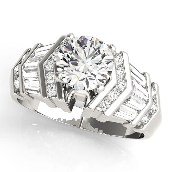 Engagement Rings Fancy Shape Bague — style 82001 in 10k White Gold