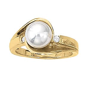Pearl Color Ring (1/8 ct. tw.) — View 1