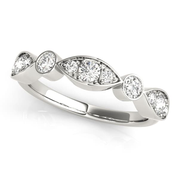 Bezel Set Stackable Wedding Band (0.81 ct. tw.) — View 1