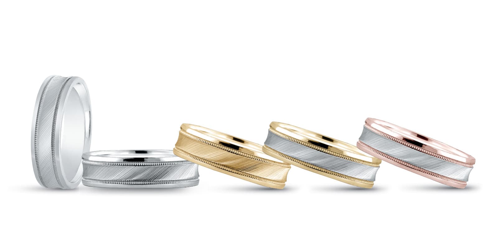 6Mm Standard Wt Mens Band — 7MM — White Gold