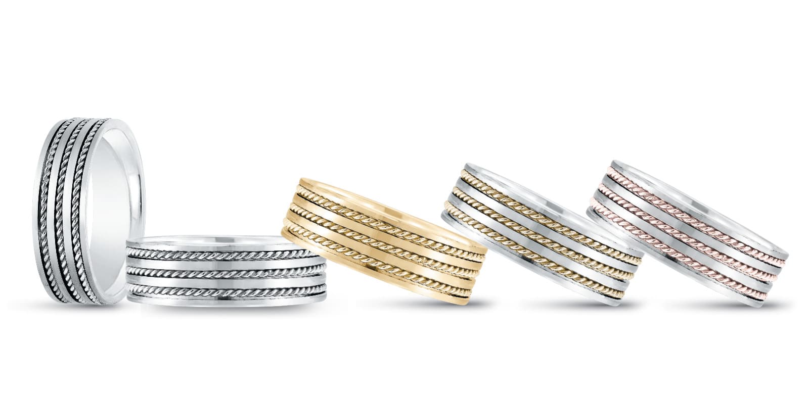 7Mm Heavy Wt Mens Band — 7MM — White Gold